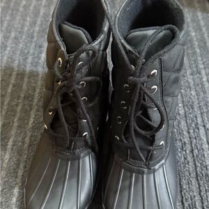 Stylish Black Combat & Moto Boots